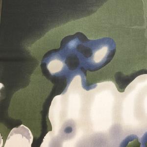 色块花朵雪纺印花面料