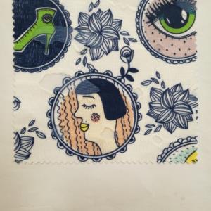 现货开口笑印花*