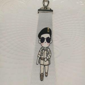 公仔印花织帶挂件*