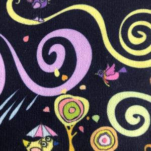 缤尚棉针织印花童装面料现货
