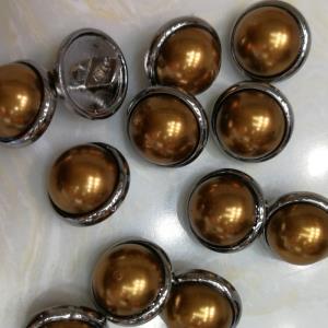 手缝合金扣半圆金色