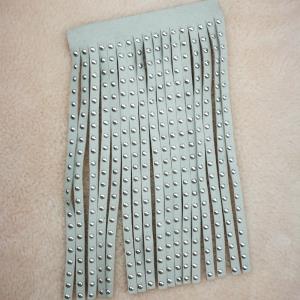 烫钉皮流苏