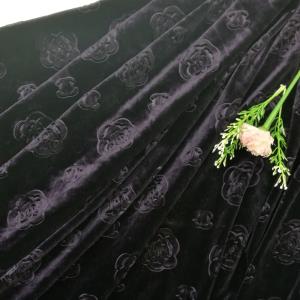 进口弹力南韩丝绒压花