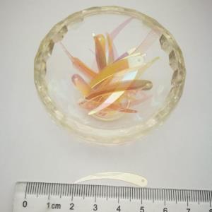 象牙形炫彩透明珠片