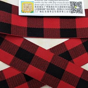 提花格仔黑红