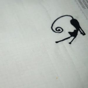 全面绣花喵黑猫