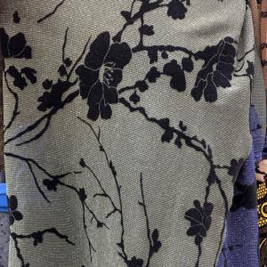 植绒连衣裙  梅花植绒   肉色植绒