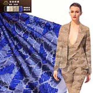 洒金双色扇形亮片绣 欧美时装礼服连衣裙绣花布