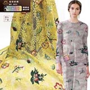 蕾丝PS049 莲刺勾花 多色平绣面料