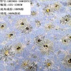 蓝马-棉涤绣花