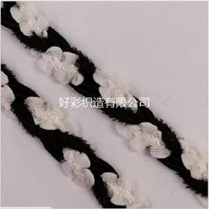 黑白手工编制花边*