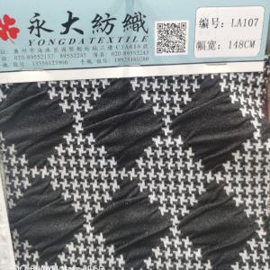 千鸟格泡泡肌理纹针织提花
