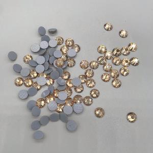 响琴水晶 金色魅影 平地圆形烫钻