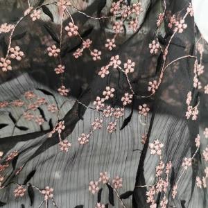 绣花，仿真丝刺绣
