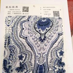 梭织人棉波西米亚印花料 100%涤纶 60/1