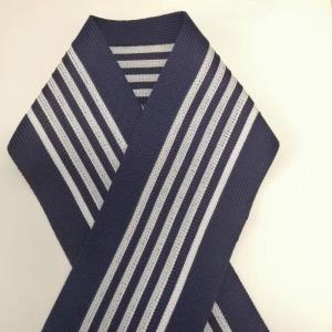 蓝色间条弹力宽织带