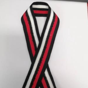 多色间条罗纹织带