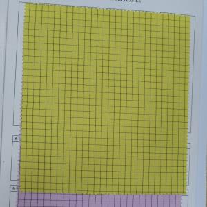 格纹涂层防水羽绒服料 聚酯纤维100%  153cm宽