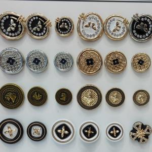 高档金属纽扣 合金钮扣 大衣外套纽扣 小香风毛衣辅料扣子