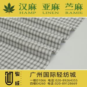 涤麻棉色织格 现货供应2023特别推荐 本档主营:玫瑰纤维,亚麻,汉麻,苎麻,麻棉,天丝麻,丝麻,锦麻,色织麻,砂洗麻,数码印花麻，皱麻,灯芯绒,牛仔,黄麻,仿麻等服装麻布面料,时尚面料,工艺面料,手袋面料,沙发面料。并免费提供色卡,欢迎各位客商前来参观选购! 咨询热线：020-89264355 ， 020-89128669