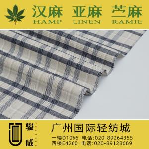 涤麻棉色织格 现货供应2023特别推荐 本档主营:玫瑰纤维,亚麻,汉麻,苎麻,麻棉,天丝麻,丝麻,锦麻,色织麻,砂洗麻,数码印花麻，皱麻,灯芯绒,牛仔,黄麻,仿麻等服装麻布面料,时尚面料,工艺面料,手袋面料,沙发面料。并免费提供色卡,欢迎各位客商前来参观选购! 咨询热线：020-89264355 ， 020-89128669
