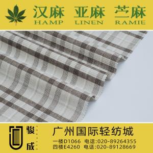 涤麻棉色织格 现货供应2023特别推荐 本档主营:玫瑰纤维,亚麻,汉麻,苎麻,麻棉,天丝麻,丝麻,锦麻,色织麻,砂洗麻,数码印花麻，皱麻,灯芯绒,牛仔,黄麻,仿麻等服装麻布面料,时尚面料,工艺面料,手袋面料,沙发面料。并免费提供色卡,欢迎各位客商前来参观选购! 咨询热线：020-89264355 ， 020-89128669