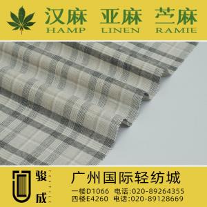 涤麻棉色织格 现货供应2023特别推荐 本档主营:玫瑰纤维,亚麻,汉麻,苎麻,麻棉,天丝麻,丝麻,锦麻,色织麻,砂洗麻,数码印花麻，皱麻,灯芯绒,牛仔,黄麻,仿麻等服装麻布面料,时尚面料,工艺面料,手袋面料,沙发面料。并免费提供色卡,欢迎各位客商前来参观选购! 咨询热线：020-89264355 ， 020-89128669