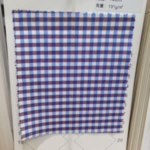休闲棉麻格子