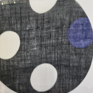 休闲棉麻圈圈印花