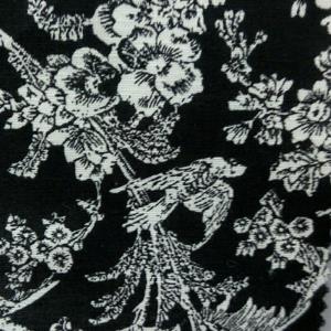 黑色兰花布