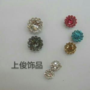 双层花爪粘水钻*